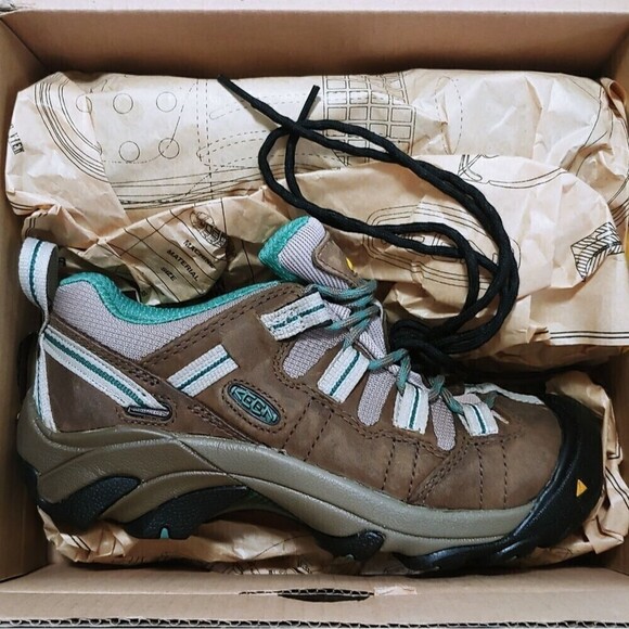 Keen Women's Size 6 Brindle Deep Sea Detroit Low Steel Toe Sneakers NEW Hiking - Picture 6 of 10